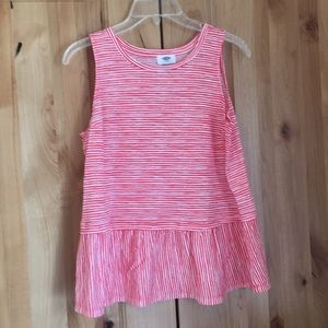 Babydoll style stripped tank